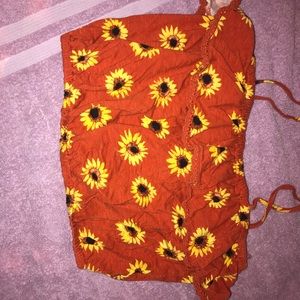 Sunflower crop top
